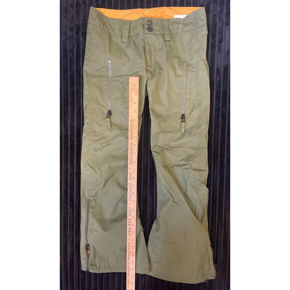 Burton Snow Pants Womens Extra Small Green Ski Snowboard Winter Pant XS - Picture 4 of 4